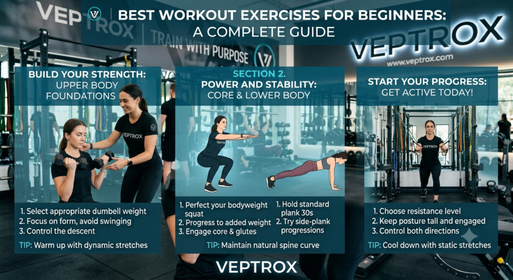 workout exercises for beginners